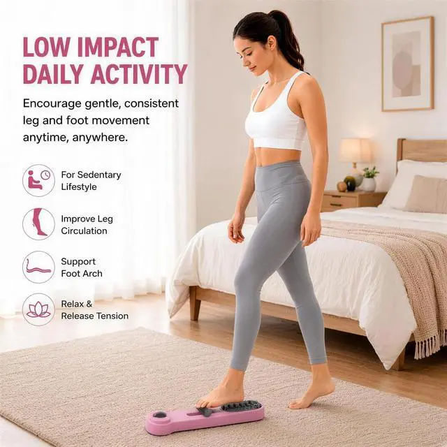 Alt view image 5 of 6 - Foot Arch Trainer, Foot Strengthener, 2-in-1 Arch Exercise & Massage Tool, Adjustable Resistance with Magnetic Nodes, for Flat Feet, Plantar Fasciitis & Relaxation