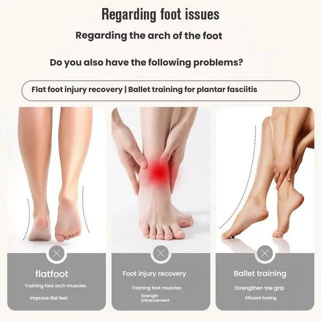 Alt view image 4 of 6 - Professional Ankle Strengthener and Foot Arch Trainer, Foot Exerciser Ballet Foot Stretcher Strengthening Equipment, Single Leg Ballet Stretcher Exercise Device, Physical Therapy Balance Slider,Beige