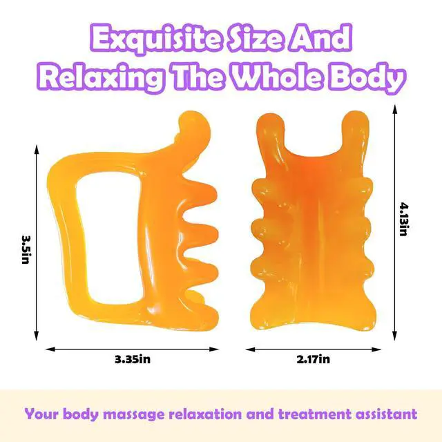 Alt view image 5 of 7 - Upgrade Fascia Massage Blaster Tool for Myofascial Release, Cellulite, Muscle Knots, Trigger Points (Resin) Large Cellulite Massager Tool for Body Tension Relief Promote Lymphatic Circulation