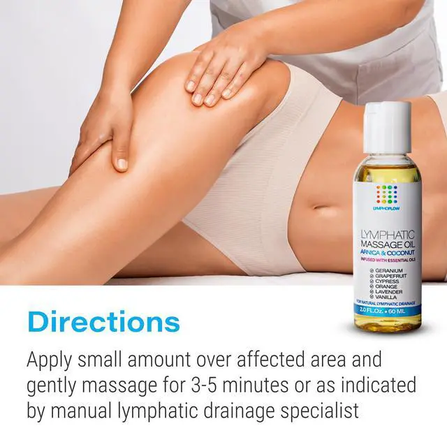 Alt view image 5 of 7 - Lymphatic Drainage Massage Oi for Massage Therapy - Arnica and Coconut Oil for Manual Lymph Drainage & Post Surgery Recovery for Liposuction, 360 Lipo, BBL,Tummy Tuck, Lymphedema, Lipo Foam-2.0 oz