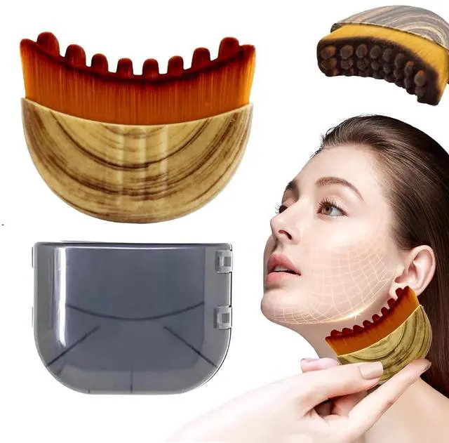 Main image of Lymphatic Contour Face BrushLymphatic Drainage BrushLymphatic Drainage MassagerGuasha Brush for FaceSuper Soft Drainage Massager for Puffiness,with Portable Case,Style A