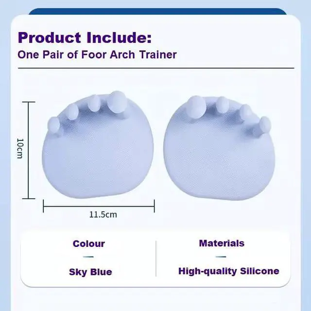 Alt view image 2 of 7 - Foot Arch Trainer for Flat Feet, Plantar Fasciitis Relief &Arch Support Strengthening, Portable Arch Metatarsal Exercise Brace for Home and Gym