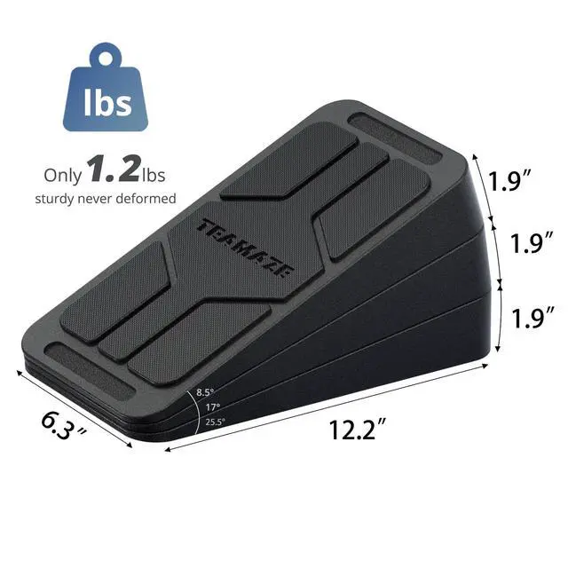 Alt view image 6 of 7 - Slant Board for Calf Stretching, 6 Packs Adjustable Angles Non-Slip Rubber Slant Board,Squat Wedge Stretcher Equipment for Physical Therapy Home Exercise,Calf Stretch Wedge Improve Lower Leg