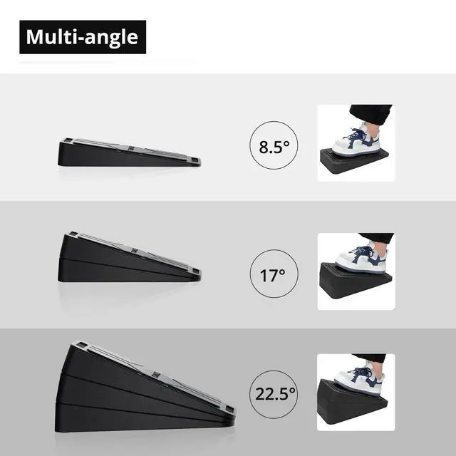 Alt view image 5 of 7 - Slant Board for Calf Stretching, 6 Packs Adjustable Angles Non-Slip Rubber Slant Board,Squat Wedge Stretcher Equipment for Physical Therapy Home Exercise,Calf Stretch Wedge Improve Lower Leg