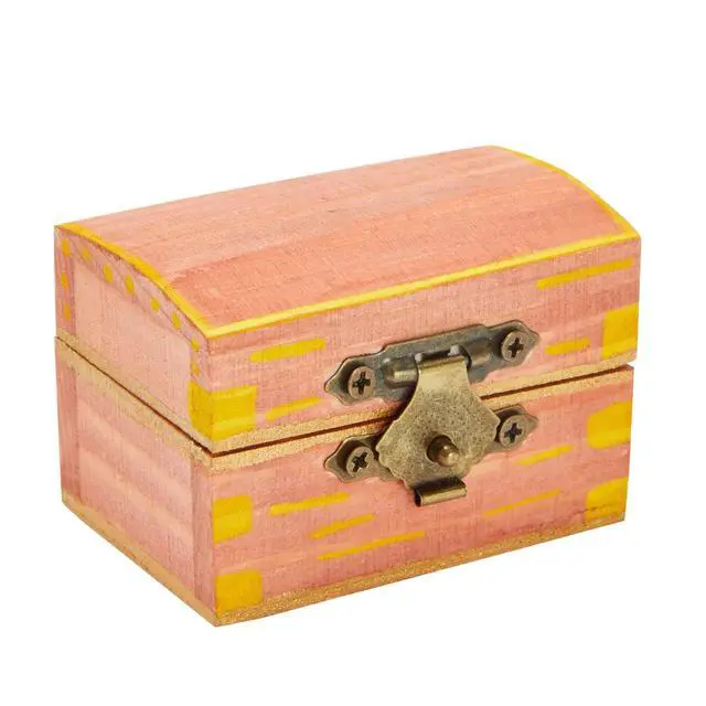 Alt view image 7 of 7 - Wooden Boxes - 12-Pack, 2.3 x 1.5 x 1.5 In Natural Pinewood - Unfinished Wood Box With Hinged Lid & Metal Clasp for Crafts & Mini Treasure Chests