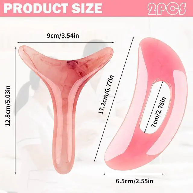 Alt view image 2 of 5 - Gua Sha Massage Tool,Body Gua Sha Tool,Gua Sha Body Tool Resin with Handle,Lymphatic Drainage Tool,Body Sculpting Tools for Back Neck Face Leg Massage, Lymphatic Drainage, Cellulite Remove