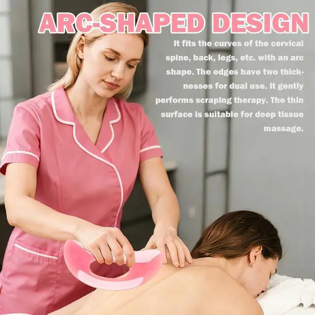 Alt view image 5 of 5 - Gua Sha Massage Tool,Body Gua Sha Tool,Gua Sha Body Tool Resin with Handle,Lymphatic Drainage Tool,Body Sculpting Tools for Back Neck Face Leg Massage, Lymphatic Drainage, Cellulite Remove