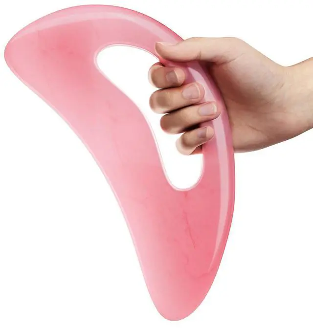 Main image of Large Gua Sha Massage Tool, Lymphatic Drainage Massager, Muscle Scraping Massage Tools, Body Sculpting Anti Cellulite Tools for Man and Women (Pink)