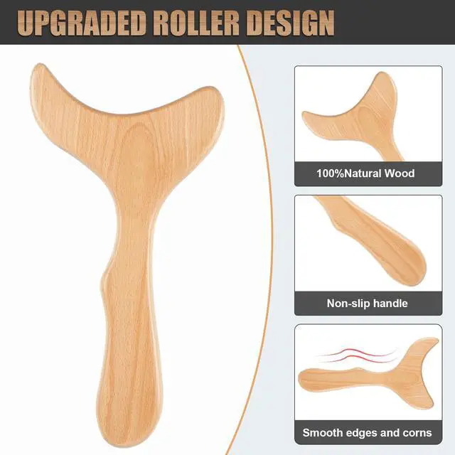 Alt view image 7 of 7 - Wood Therapy Massage Tools,Wooden Lymphatic Drainage Massager, Cellulite Remover Body Sculpting Tool for Cellulite Reduction,Muscle Tension Release,Body Contouring-12 * 6 in