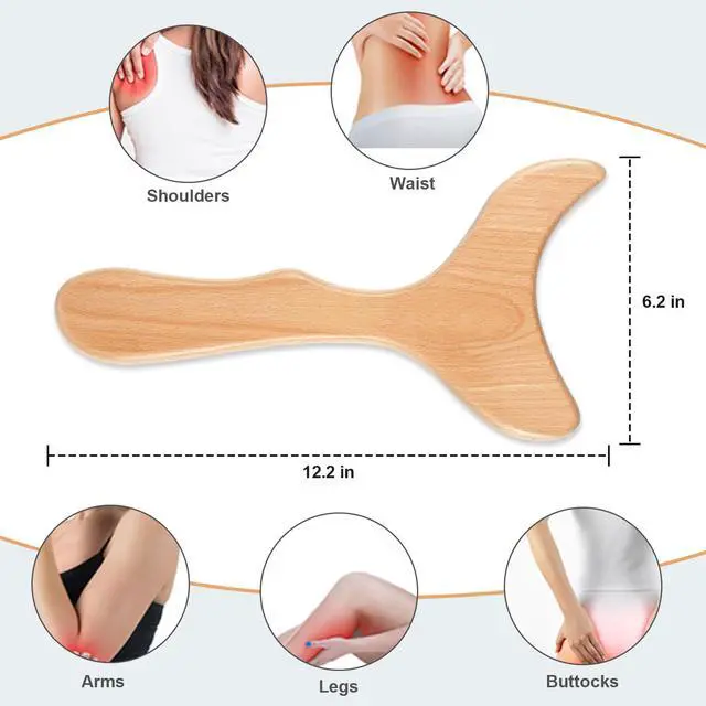 Alt view image 6 of 7 - Wood Therapy Massage Tools,Wooden Lymphatic Drainage Massager, Cellulite Remover Body Sculpting Tool for Cellulite Reduction,Muscle Tension Release,Body Contouring-12 * 6 in