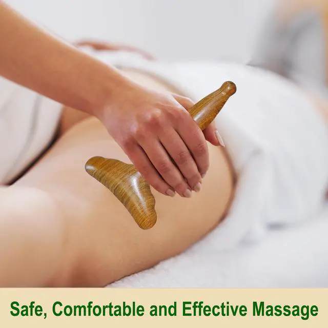 Alt view image 7 of 7 - Lymphatic Drainage Massager, Wooden Massage Tools, Body Gua Sha Paddle. Wood Lymphatic Drainage Tool for Maderoterapy Muscle Release Pain Relief Trigger Point Deep Tissue Anti-cellulite 6.1×3.5