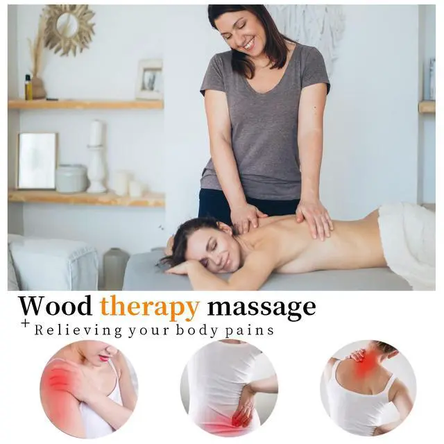 Alt view image 5 of 7 - Wood Therapy Massage Tools Manual Massage Roller Stick for Body Sculpting, Maderoterapia Kit- Cellulite Massager for Muscle Pain Relief, Fascia, Cellulite
