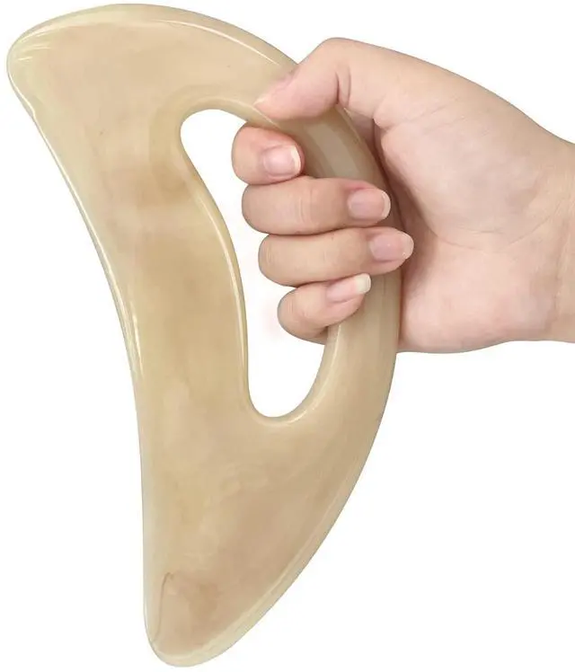 Main image of Large gua sha Massage Tool, Lymphatic Drainage Massager,Muscle Scraping Massage Tools,Body Sculpting Anti Cellulite Tools for Man and Women (Bone)