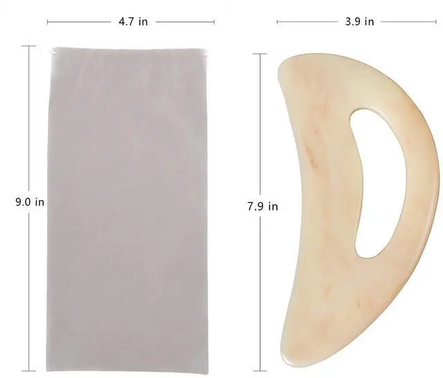 Alt view image 6 of 6 - Large gua sha Massage Tool, Lymphatic Drainage Massager,Muscle Scraping Massage Tools,Body Sculpting Anti Cellulite Tools for Man and Women (Bone)