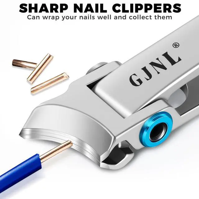 Alt view image 7 of 7 - Toenail Clippers for Seniors Toenails, Heavy Duty Nail Clippers for Men Thick Nails with Wide Jaw Opening, Slanted Curved Large Fingernail Clippers, Sliver