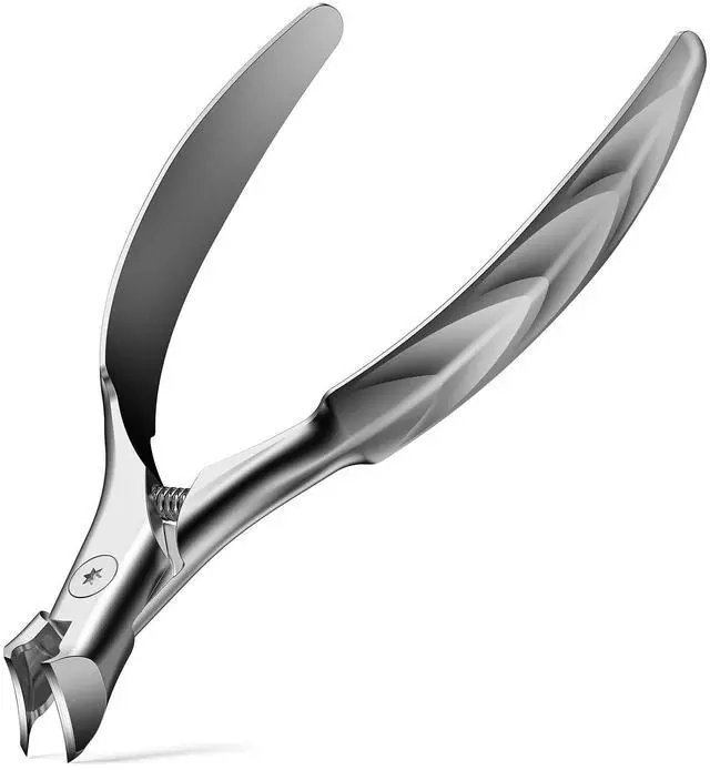 Main image of Wide Jaw Thick Toenail Clippers Thick Toenails - Precision Stainless Steel Toe Nail Clippers for Thick Nails for Seniors with Catcher - Silver
