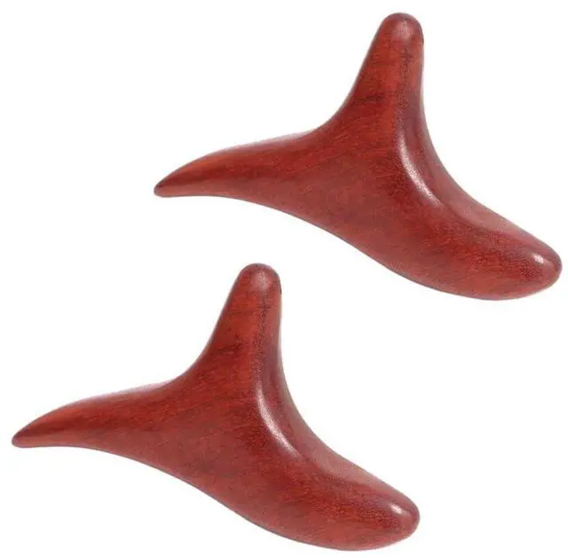 Main image of 2Pcs Thai Reflexology Master Hand Foot Stress Reliever Ergonomic Wing Massager Wooden SPA Therapy Tool Vibrant Massage Tools Wooden Crafts