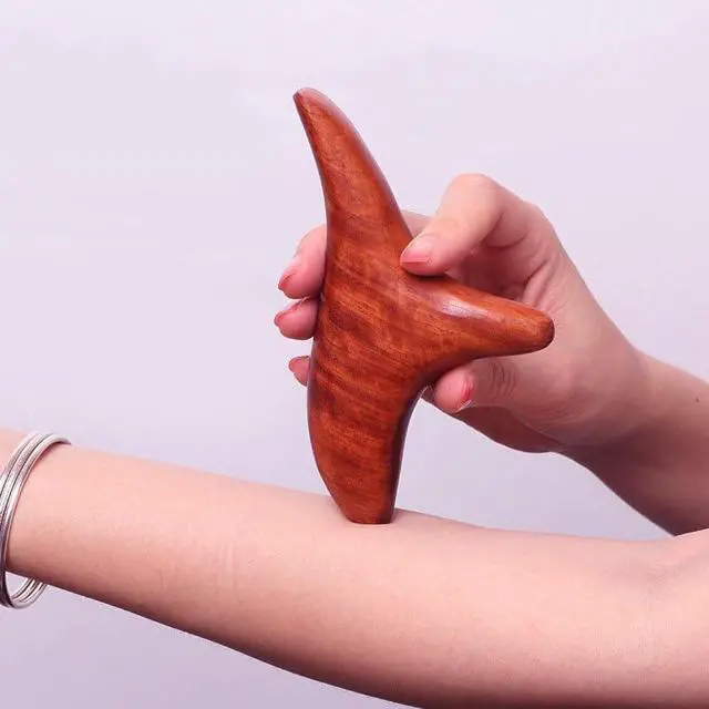 Alt view image 4 of 7 - 2Pcs Thai Reflexology Master Hand Foot Stress Reliever Ergonomic Wing Massager Wooden SPA Therapy Tool Vibrant Massage Tools Wooden Crafts