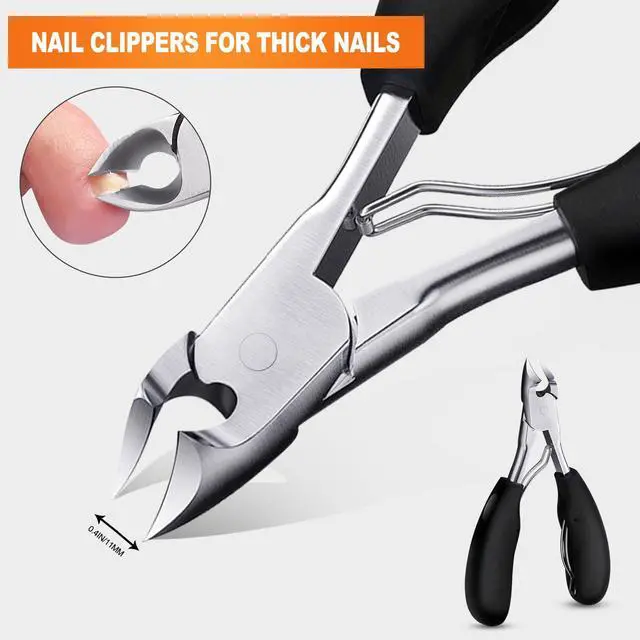 Alt view image 2 of 6 - Toe Nail Clippers for Thick Nails for Seniors, Nail Clippers for Seniors, Toenail Clippers, Toenail Scissors, Ergonomic Non-Slip Long Handle, Toe Nail Clippers for Seniors Men Women