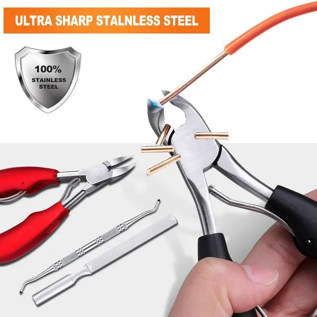 Alt view image 4 of 6 - Toe Nail Clippers for Thick Nails for Seniors, Nail Clippers for Seniors, Toenail Clippers, Toenail Scissors, Ergonomic Non-Slip Long Handle, Toe Nail Clippers for Seniors Men Women