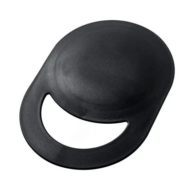 Alt view image 6 of 7 - 10"x7" Oblong Hand Mirror 6" Dia. Round Glass Handheld Mirror Modern Ergonomic Handle Pill Shape Handheld Mirror