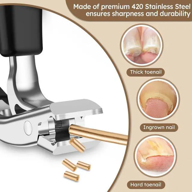 Alt view image 3 of 7 - Large Toenail Clippers for Thick Nails for Seniors, Non-Slip Long Handled Angled Head Toe Nail Clippers with Catcher, Wide Jaw Opening Sharp Straight Edge Cutters, Fingernail Clippers for Men Women