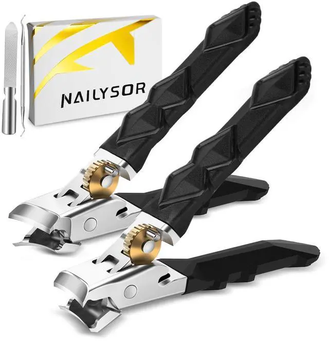 Main image of Toenail Clippers for Thick Toenails for Seniors, Nail Clippers for Men Wide Jaw Opening, Slanted Toe Nail Clippers Long Handled Heavy Duty Ultra Sharp for Men Women