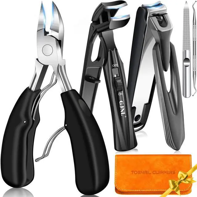 Main image of Toenail Clippers for Thick Toenails for Seniors, 2026 Angled Head Large Toe Nail Clippers for Men with Wide Jaw Opening, Sharp Heavy Duty Fingernail Clipper Cutter with Catcher Long Handle