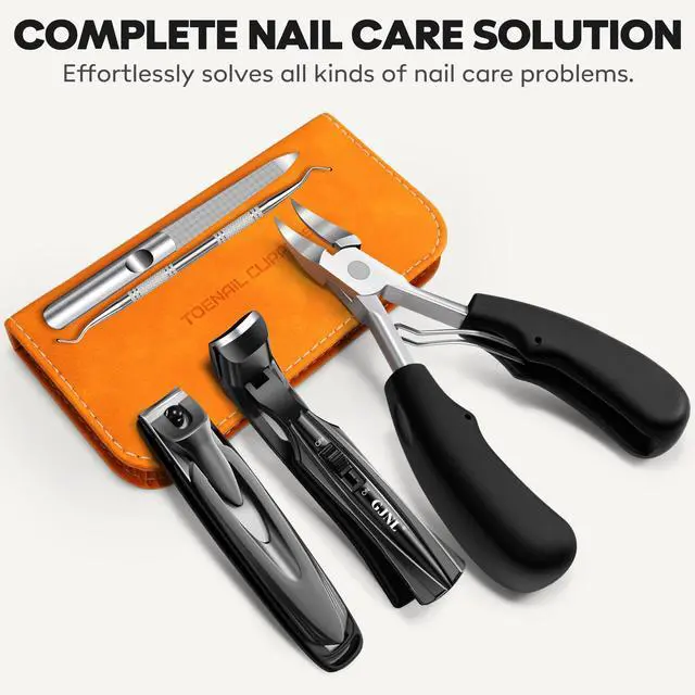 Alt view image 2 of 7 - Toenail Clippers for Thick Toenails for Seniors, 2026 Angled Head Large Toe Nail Clippers for Men with Wide Jaw Opening, Sharp Heavy Duty Fingernail Clipper Cutter with Catcher Long Handle