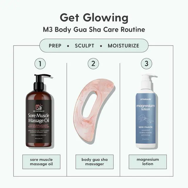 Alt view image 5 of 7 - Large Body Gua Sha Tool for Lymphatic Drainage, Cellulite, Sculpting and Sore Muscles, Grip-Friendly with Smooth Resin & Ergonomic Design for Jawline, Neck, Thighs and Stomach by M3 - Pink