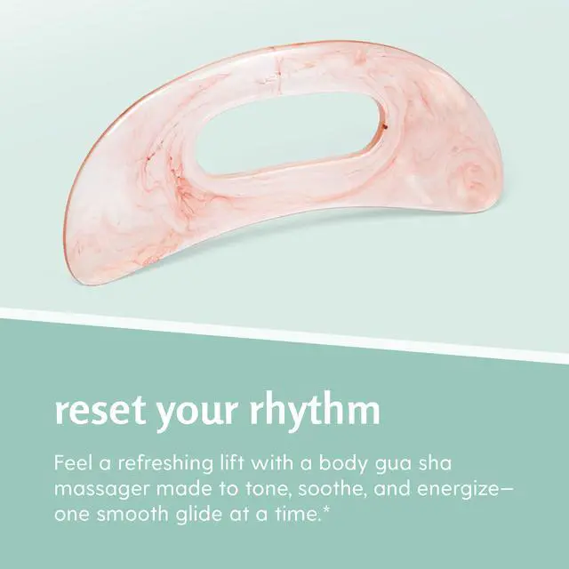 Alt view image 7 of 7 - Large Body Gua Sha Tool for Lymphatic Drainage, Cellulite, Sculpting and Sore Muscles, Grip-Friendly with Smooth Resin & Ergonomic Design for Jawline, Neck, Thighs and Stomach by M3 - Pink