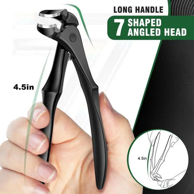 Alt view image 3 of 7 - Toenail Clippers for Seniors Thick Toenails, 2026 Long Handle Toe Nail Clippers with Angled Head, Slanted Toenail Clippers & Wide Opening Ingrown Nail Clippers for Men, 6PCS