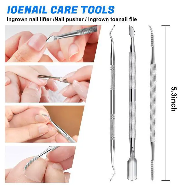 Alt view image 6 of 7 - 2026 Toenail Clippers for Thick Toenails for Seniors, Angled Head Large Toe Nail Clippers Set for Men, Heavy Duty Ingrown Toenail Clippers with Long Handle, Ultra Sharp Slanted Nail Cutter Wide Jaw