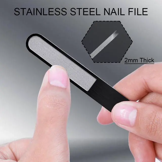 Alt view image 6 of 6 - Nail Clippers for Seniors, Wide Jaw Fingernail Clippers and Angled Head Toenail Clippers for Thick Nail, Professional German Nail Clippers for Men, Women & Pregnant (Black 3)
