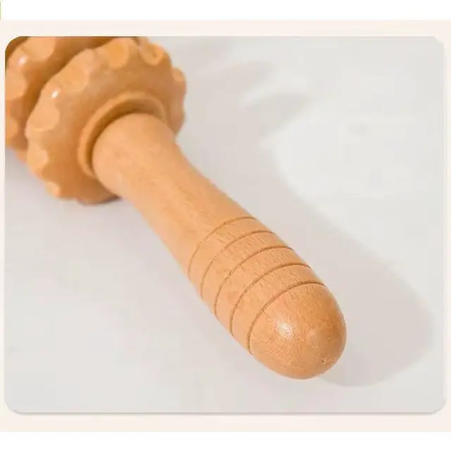 Alt view image 4 of 5 - Curved Wood Therapy Massage Roller Tools,Lymphatic Drainage, Cellulite Massage Wooden Muscle Roller Stick for Waist and Thigh, Stomach Rolling guasha Massager Tool for Fascia,Relief, Body Shaping