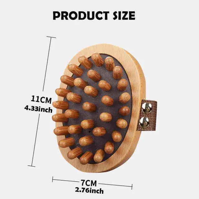 Alt view image 6 of 7 - Fascia Massage Blaster Tool for Cellulite, Meridian Massage, Muscle Knots, Trigger Points, Cellulite Massager Tool for Body Tension Relief Promote Lymphatic Circulation Wood