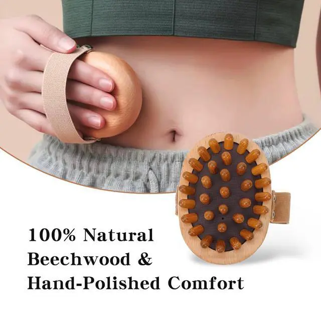 Alt view image 5 of 6 - 2PCS Meridian Brush Massage Body, Meridian Pressure Brush Wood Therapy Massage Tools for Full Body Shaping and Pain Relief