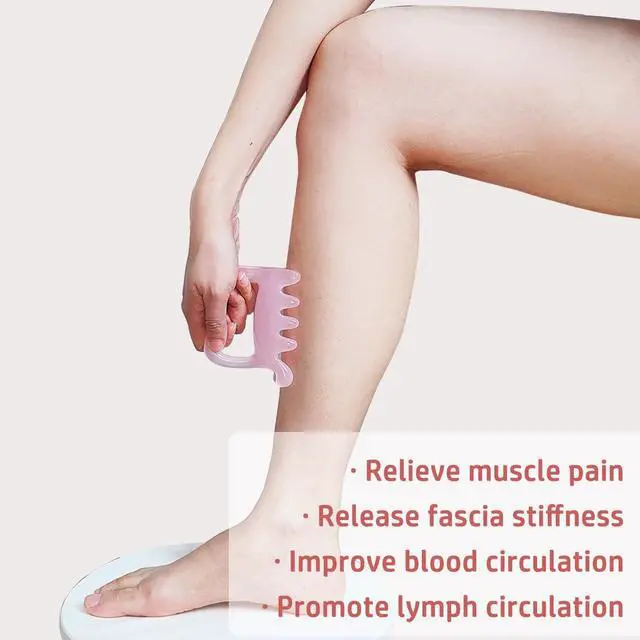 Alt view image 5 of 7 - Large Fascia Massage Blaster Tool for Cellulite, Myofascial Release, Muscle Knots, Trigger Points, Cellulite Massager Tool for Body Tension Relief Promote Lymphatic Circulation Pink