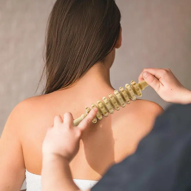 Alt view image 6 of 6 - Wood Therapy Massage Tools for Body Sculpting & Cellulite Reduction Manual Lymphatic Drainage Massager Roller Stick for Smooth Skin & Firming