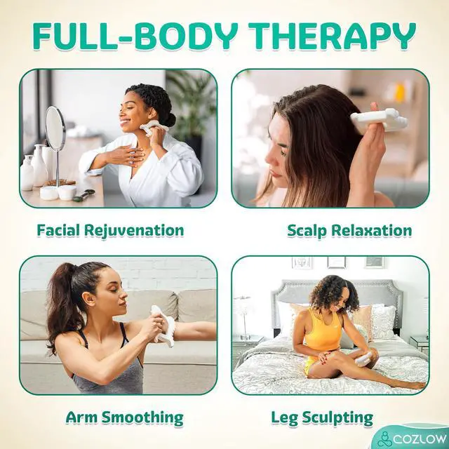 Alt view image 3 of 7 - Ceramic Gua Sha Massage Tool for Face & Body - Premium Muscle Scraping Tool for Lymphatic Drainage & Fascia Massage - Trigger Point Massager for Body Sculpting & Contouring - Style A
