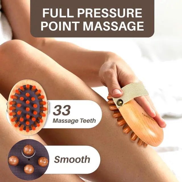 Alt view image 6 of 7 - Wood Therapy Massage Tool for Belly Fat,Wooden Meridian Massage Body Brush for Cellulite Remover, Cellulite Lymphatic Drainage Massager for Body Shaping, Maderoterapia Kit for Muscle Pain Relief