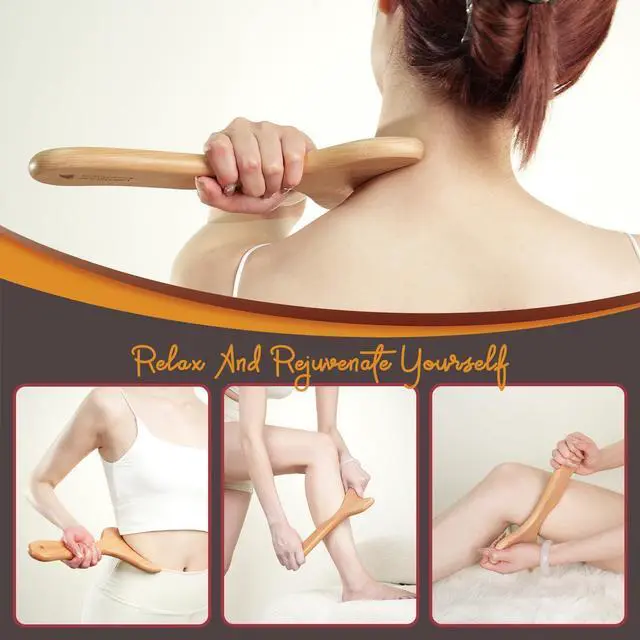 Alt view image 2 of 6 - Wood Therapy Massage Tools, Lymphatic Drainage Massager, Pain Relief, Neck, Back, Whole Body Massage Multi-Functional Massager