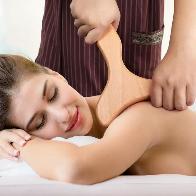 Alt view image 3 of 6 - Wood Therapy Massage Tools, Lymphatic Drainage Massager, Pain Relief, Neck, Back, Whole Body Massage Multi-Functional Massager