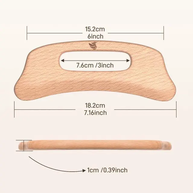 Alt view image 2 of 6 - Wood Massage Tool (gua sha Board 2)