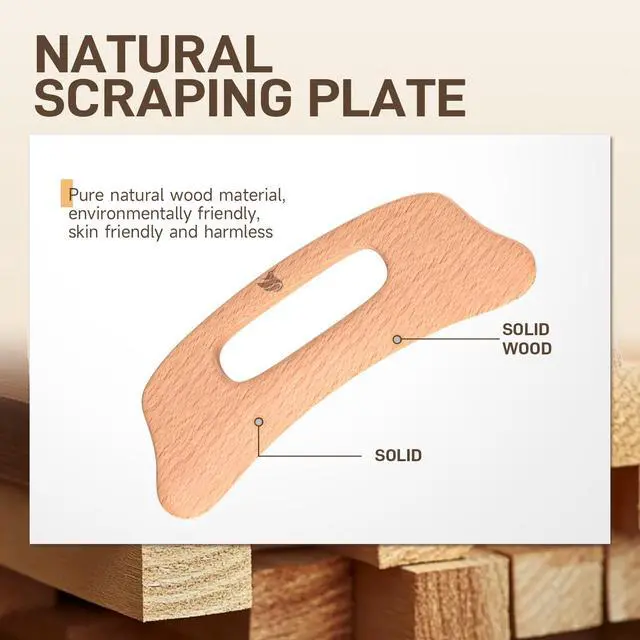 Alt view image 3 of 6 - Wood Massage Tool (gua sha Board 2)