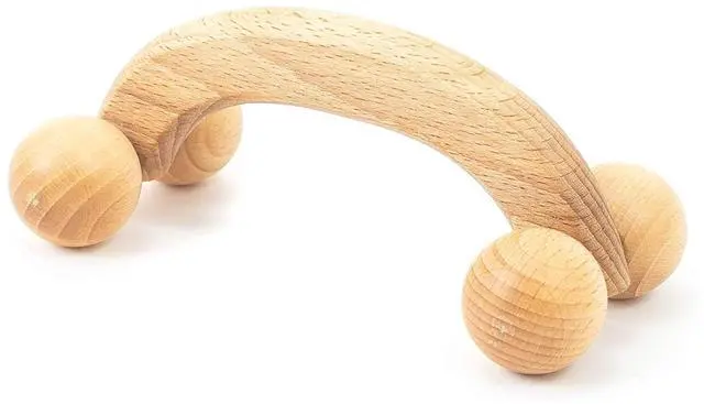 Main image of Accessories Back Massager with Smooth Ball Rollers, Multi-Functional Back Roller, Neck Massager, Eases Muscle Tension and Supports Skin Health, Muscle Roller 7 x 3 inches