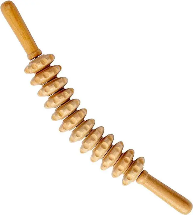 Main image of Wood Therapy Massage Tools,Handheld Fascia Blaster Tool for Muscle Relief, Lymphatic Drainage Body Sculpting Anti Cellulite Massager for Women and Men (12 Wheel)