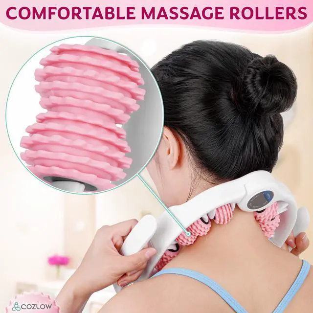 Alt view image 6 of 7 - Cellulite Massage Roller - Pink - Anti-Cellulite Massager with Detachable Roller Handles for Thighs, Legs & Buttocks - Fascia Massage Tool for Lymphatic Drainage & Deep Tissue Therapy