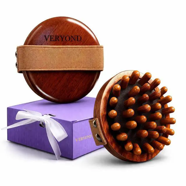 Main image of Wood Meridian Brush Massage Body Anti Cellulite Massager