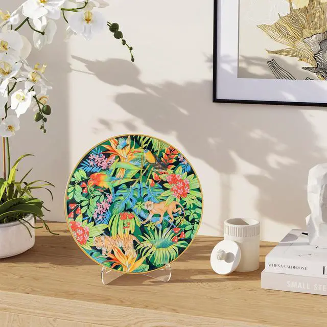 Alt view image 7 of 7 - 5 Pack Acrylic Display Stand, Plate Stand for Display, Clear Easel Stand, Display Holder for Card, Frame, Picture, Magazine, Book, CD, Phone (Small/ 3 Inch)